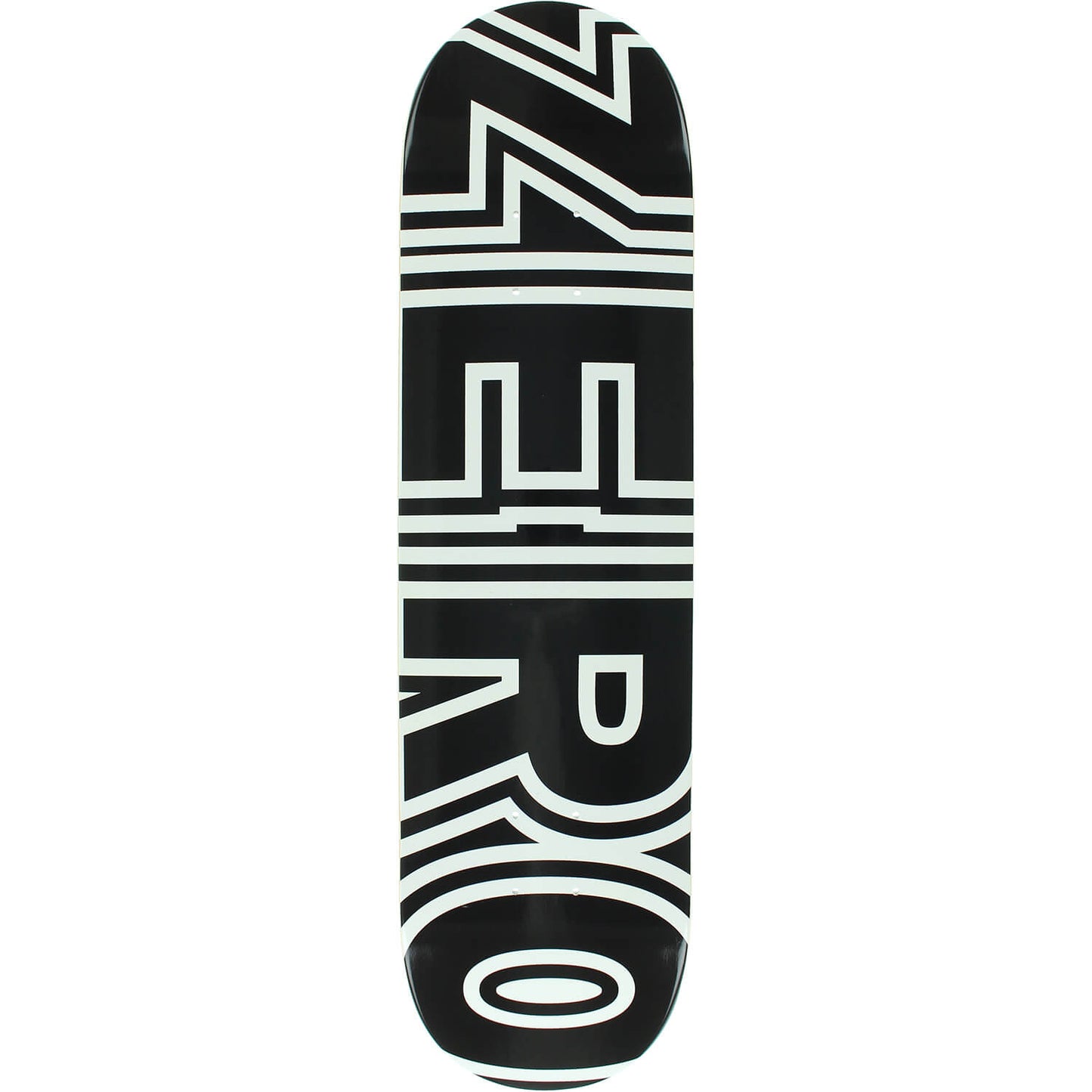 Zero Bold Skateboard Deck 8.0″ - Black/White