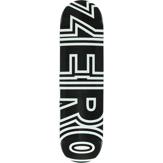 Zero Bold Skateboard Deck 8.0″ - Black/White