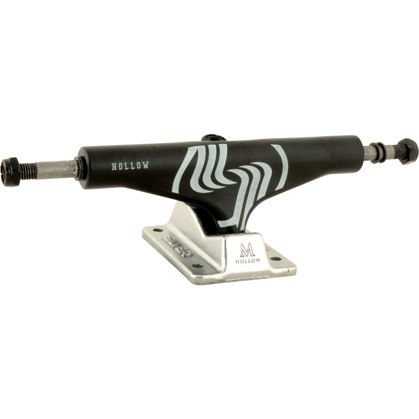 Silver M-Class Hollow Skateboard Trucks 8.0″ - Black (Set of 2)