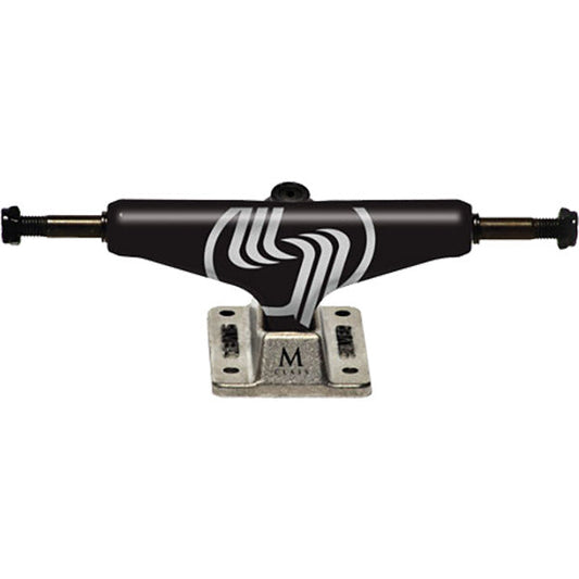 Silver M-Class Hollow Skateboard Trucks 8.5″ - Black/Silver (Set of 2)