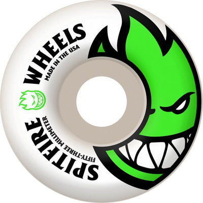 Spitfire Wheels Bighead 53mm 99a - White/Green (Set) - X747X