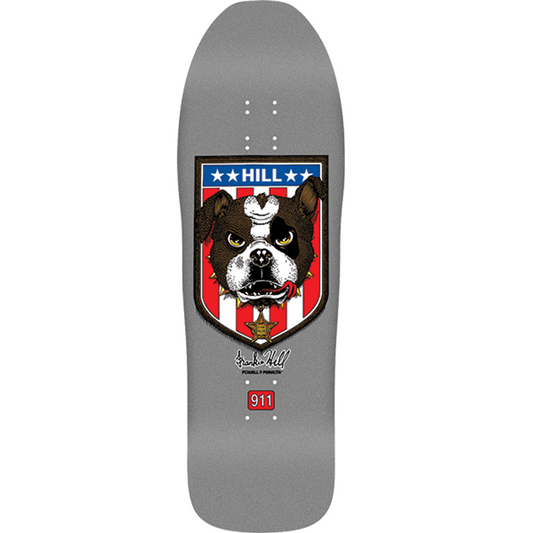 Powell Peralta Frankie Hill Bulldog Skateboard Deck - 10″ Silver