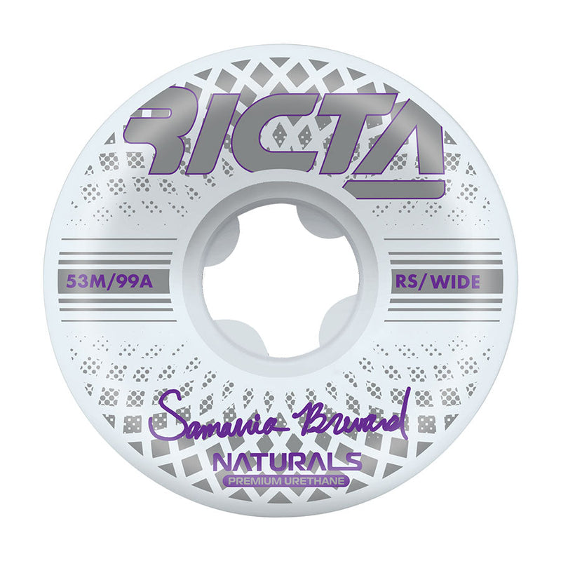 Ricta Brevard Reflective Naturals Wide Wheels 53mm 99a - White/Purple (Set) - X747X