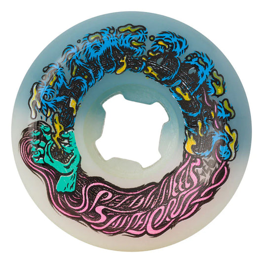 Slime Balls Hairballs 50-50 Wheels 54mm 95a - Teal (Set of 4)