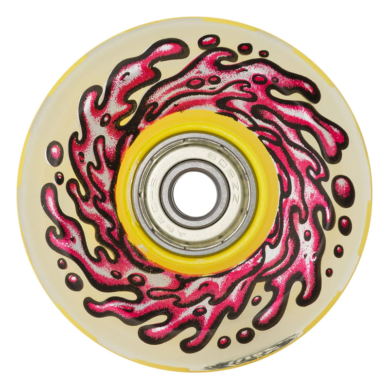 Slime Balls Light Ups OG Slime Wheels 60mm 78a - Red/Yellow LED (Set of 4) - X747X
