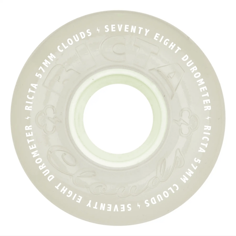 Ricta Clouds Wheels 57mm 78a - Aqua Glow In The Dark (Set) - X747X