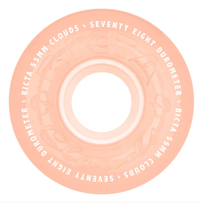 Ricta Clouds Wheels 55mm 78a - Red Glow In The Dark (Set) - X747X