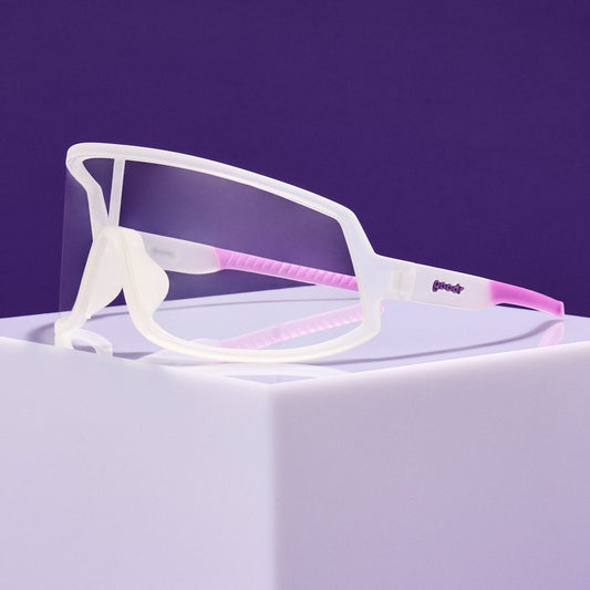 "Crystal Clear Chaos” Wrap G Polarized Sunglasses - X747X