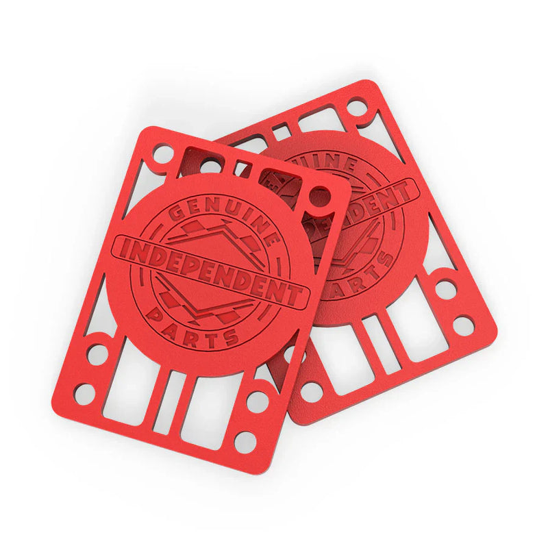 Independent Genuine Parts Riser Pads 1/8" - Red (Set of 2) - X747X