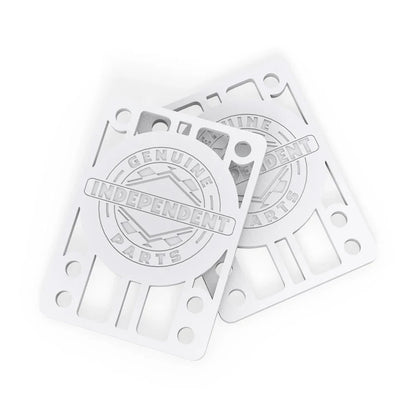 Independent Genuine Parts Riser Pads 1/8" - White (Set of 2)
