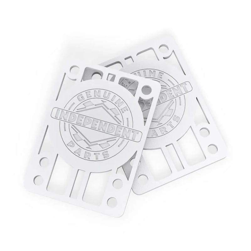 Independent Genuine Parts Riser Pads 1/8" - White (Set of 2) - X747X
