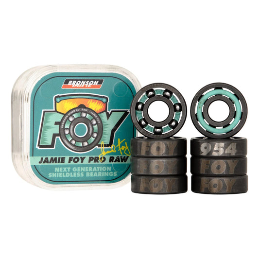 Bronson Jamie Foy Pro Skateboard Bearings - Raw (8 Pack) - X747X