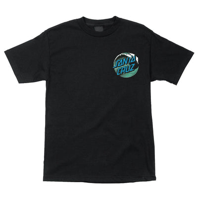 Santa Cruz Wave Dot Short Sleeve Youth T-Shirt - Black - X747X