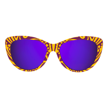 "Don't Ask How I Got These" Mardi Gras Glam G Polarized Sunglasses - X747X