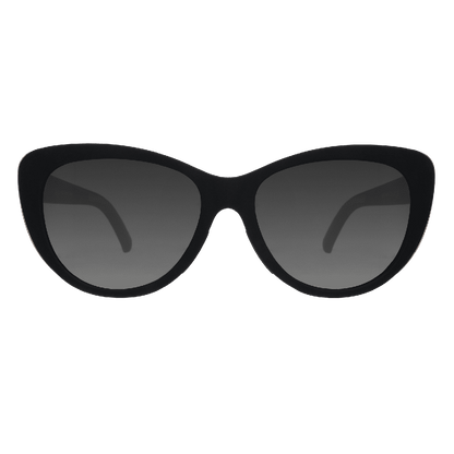 "It's Noir, Darling" Glam G Polarized Sunglasses - X747X