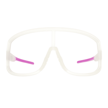 "Crystal Clear Chaos” Wrap G Polarized Sunglasses - X747X