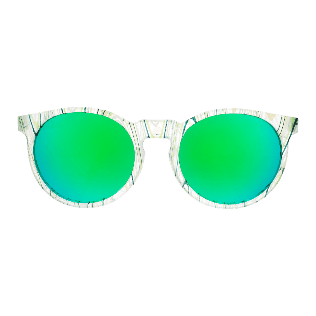 "Marble Arts Master” Circle G Polarized Sunglasses - X747X