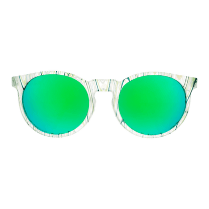 "Marble Arts Master” Circle G Polarized Sunglasses - X747X