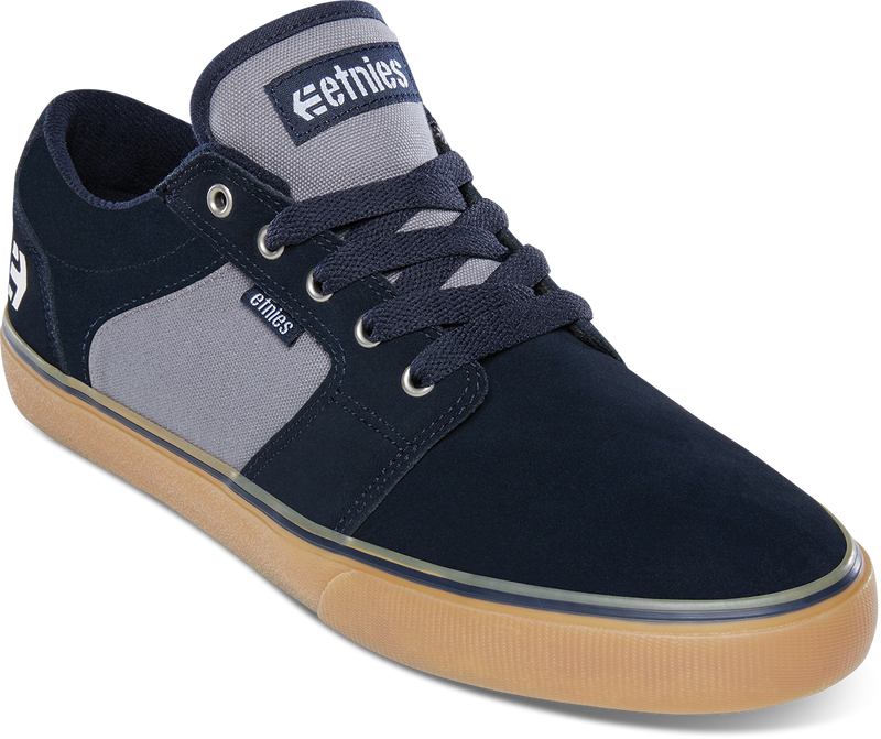Etnies Barge LS Navy/Grey/Gum Skateboard Shoes - X747X