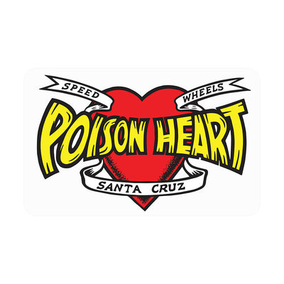 Santa Cruz Speed Wheels Poison Heart Sticker - X747X