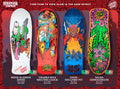 SANTA CRUX x STRANGER THINGS GRABKE MAX MELTING CLOCK 9.7" SKATEBOARD DECK - X747X