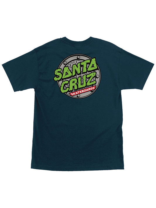 Santa Cruz TMNT Sewer Dot Short Sleeve Men's T-Shirt - Harbor Blue