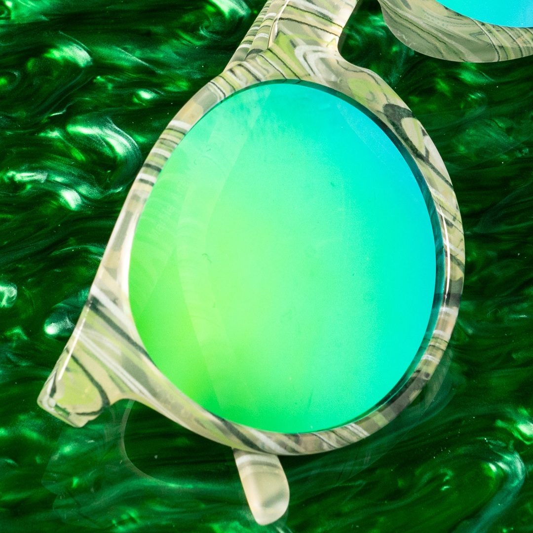 "Marble Arts Master” Circle G Polarized Sunglasses - X747X