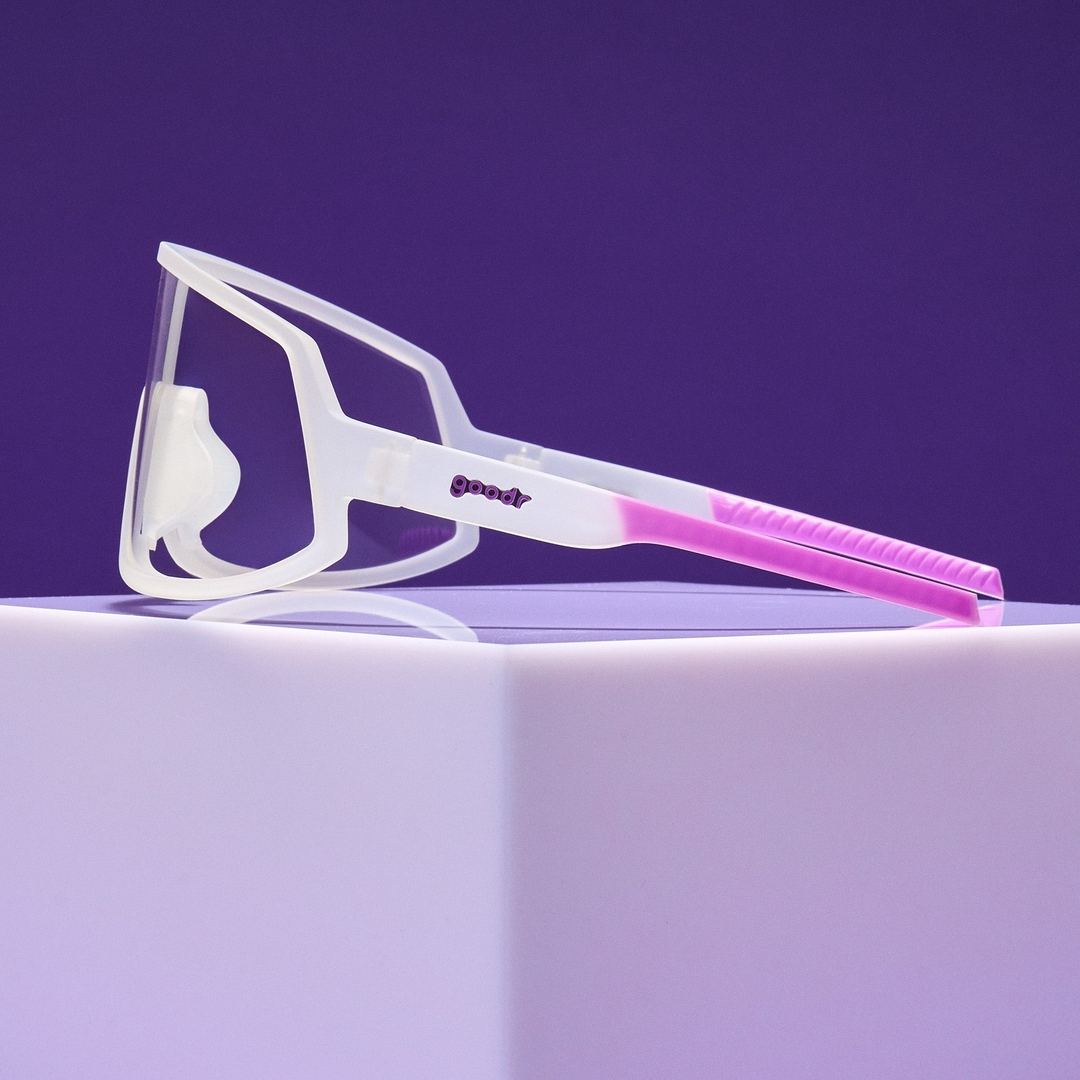 "Crystal Clear Chaos” Wrap G Polarized Sunglasses - X747X