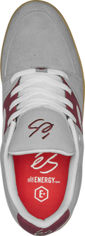 eS Accel Slim Grey/Burgundy Skate Shoes - X747X