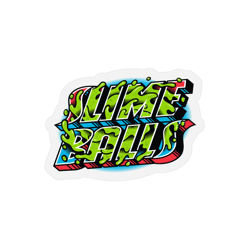 Slime Balls Greetings 3.5" x 2.5" Sticker - X747X