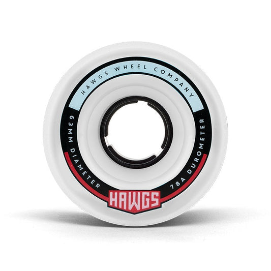 Hawgs Fatty Wheels 63mm 78a - White (Set of 4)