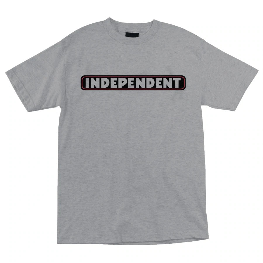 Independent Bar Logo Short Sleeve Mens T-Shirt - Hthr Grey