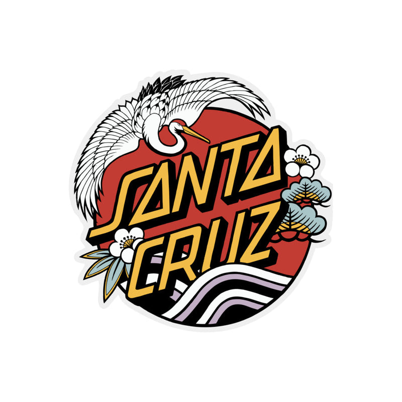 Santa Cruz Crane Dot 4" Sticker - X747X