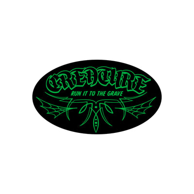 Creature To The Grave Sticker 4 in x 2.375 in Sticker