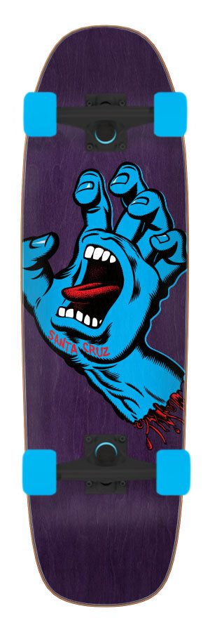 Santa Cruz Screaming Hand 8.4" Cruiser Complete Skateboard - X747X