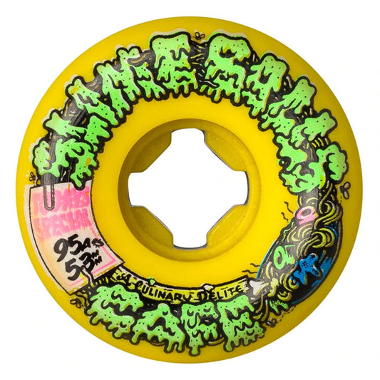 Slime Balls Double Take Cafe Vomits Mini Wheels 95a - Yellow/Black
