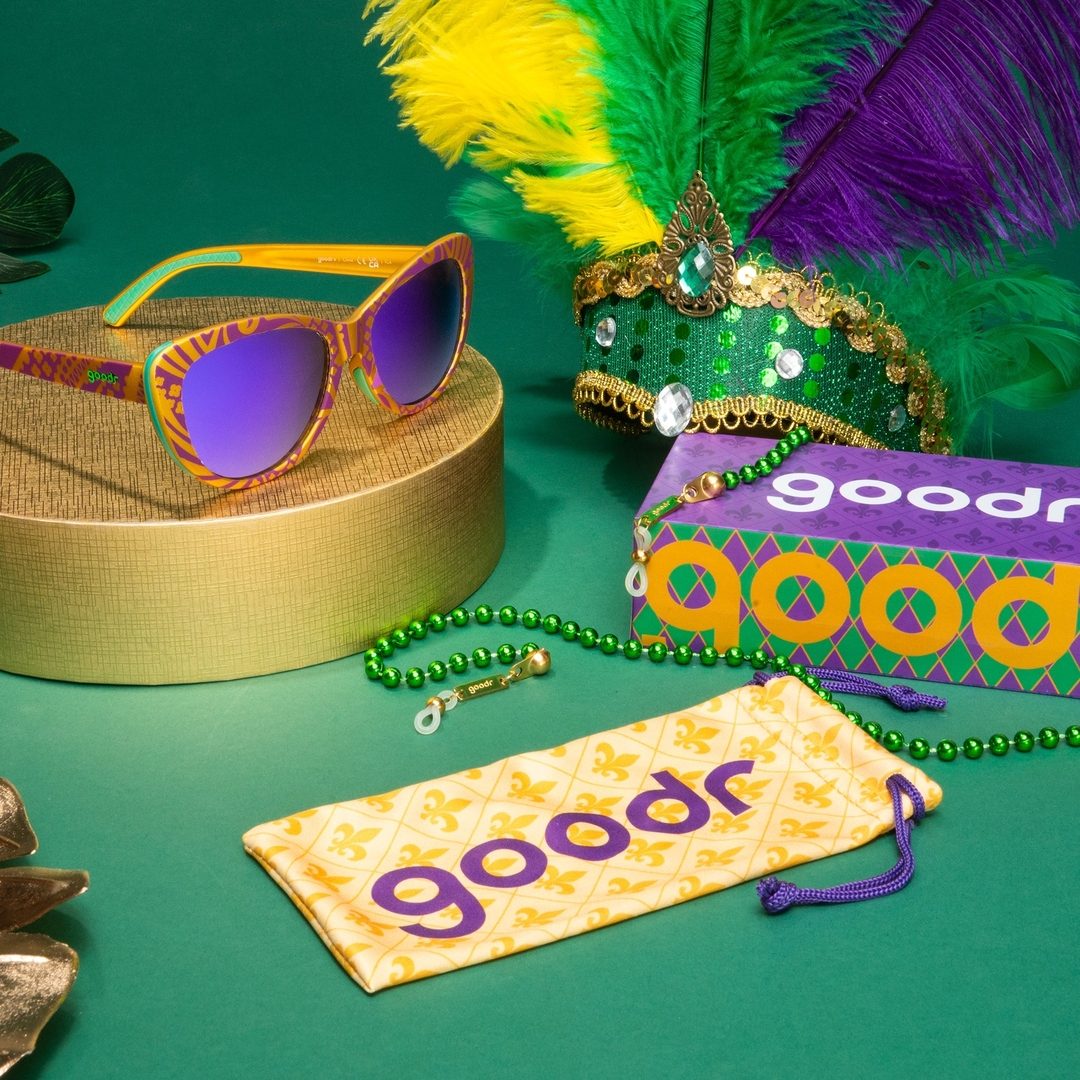 "Don't Ask How I Got These" Mardi Gras Glam G Polarized Sunglasses - X747X