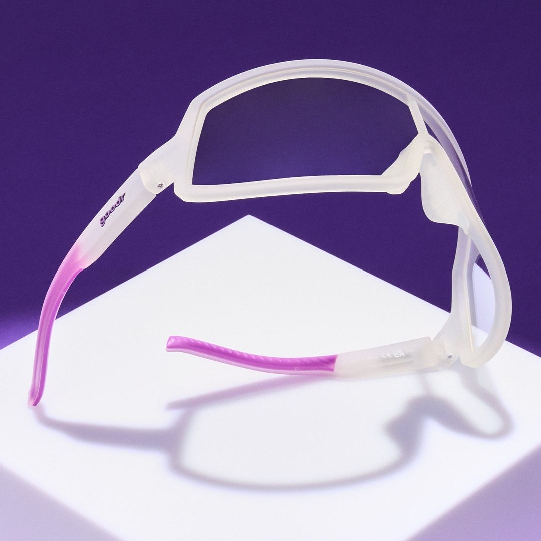 "Crystal Clear Chaos” Wrap G Polarized Sunglasses - X747X