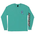 Santa Cruz Screaming Hand Long Sleeve Mens T-Shirt - Celadon - X747X