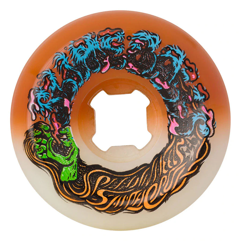 Slime Balls Hairballs 50-50 Wheels 56mm - White/Orange (Set of 4) - X747X