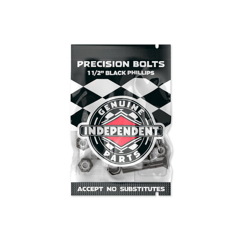 Independent Truck Co. Genuine Parts 1.5" Black Skateboard Mounting Hardware - X747X