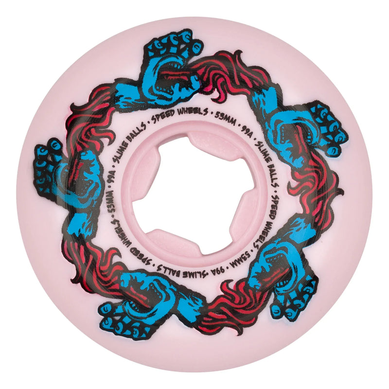 Slime Balls Infinity Hand Speed Balls Wheels 53mm 99a - Pink (Set of 4) - X747X