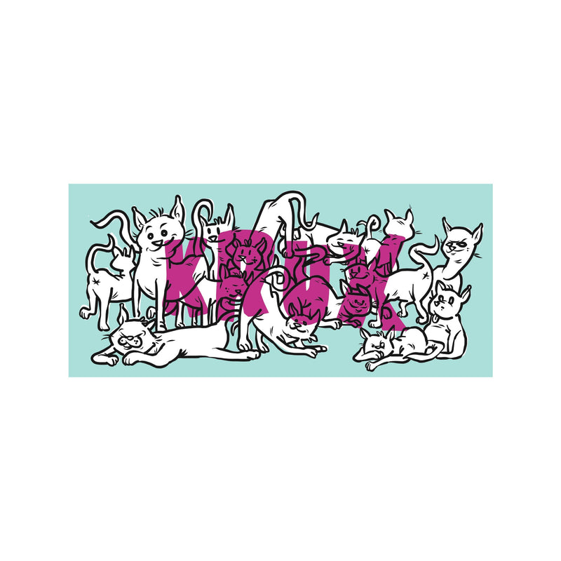 Krux Cat Party Sticker - X747X