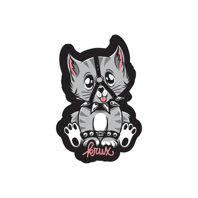 KRUX "BAD KITTY" 2" x 3.25" STICKER - X747X