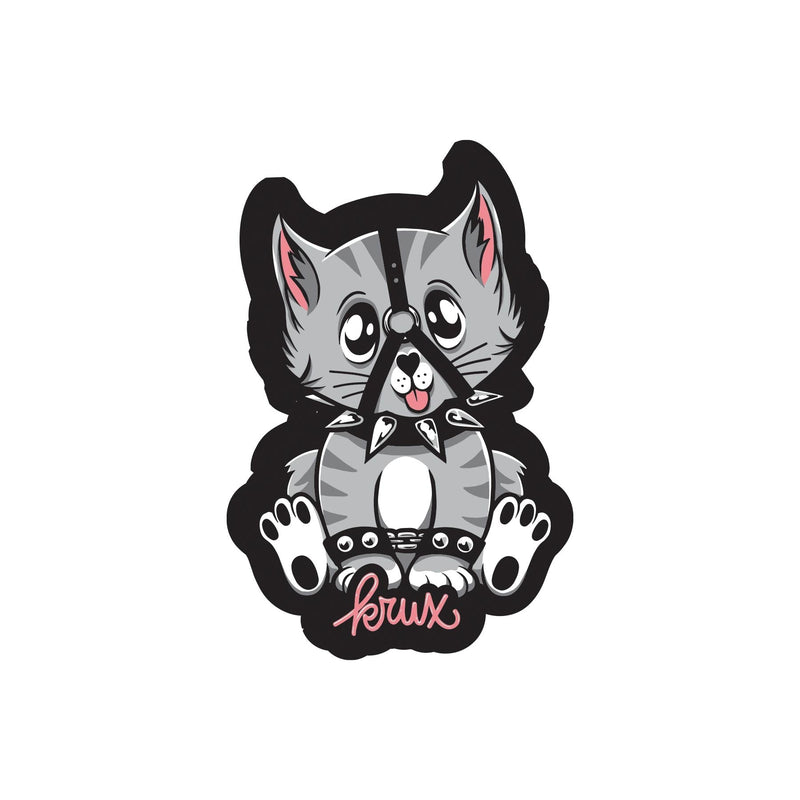 KRUX "BAD KITTY" 2" x 3.25" STICKER - X747X