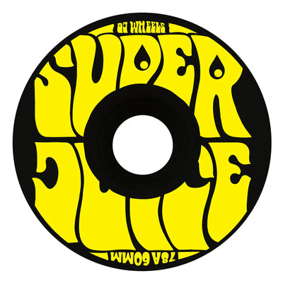 OJ Wheels Super Juice 60mm 78a - Black/Yellow (Set of 4) - X747X