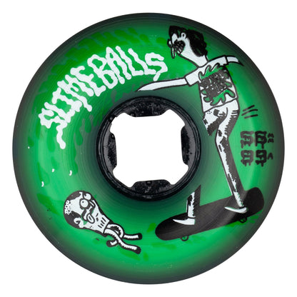 SLIME BALLS JAY HOWELL SPEED BALLS GREEN 56MM 99A SKATEBOARD WHEELS