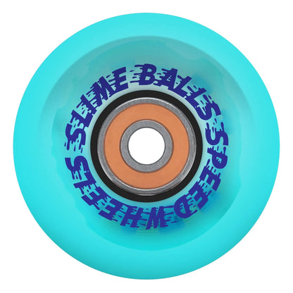 Slime Balls Chrome Light Ups OG Slime Wheels 66mm 78a - Trans Blue (Set of 4)