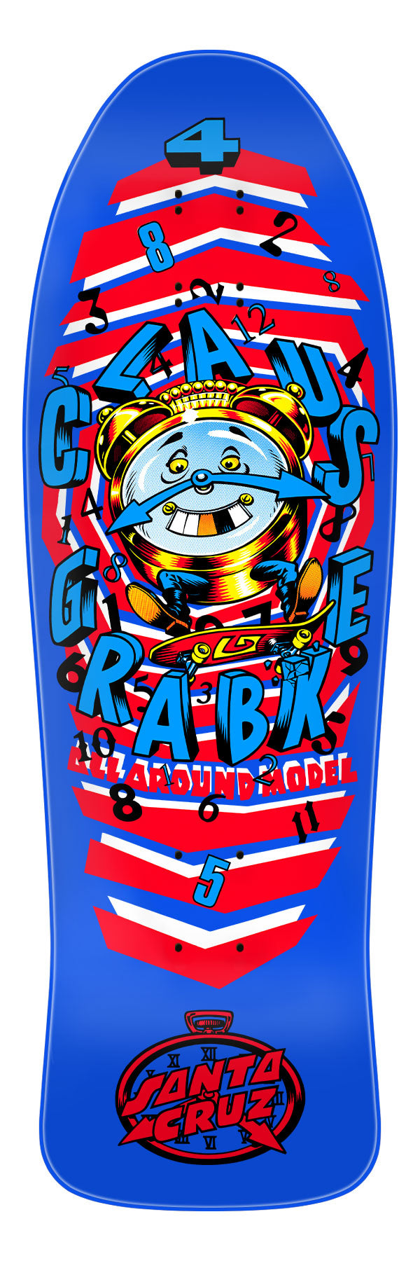SANTA CRUZ CLAUS GRABKE "ALL AROUND" 9.89" SKATEBOARD DECK - X747X