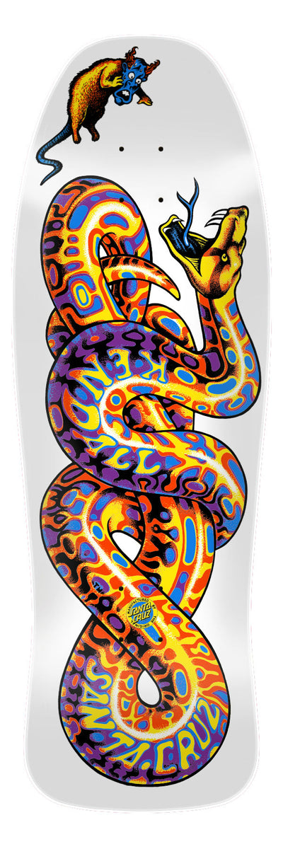 SANTA CRUZ KENDALL "SNAKE" WHITE 9.975" SKATEBOARD DECK - X747X